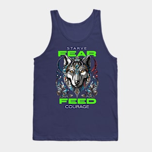 Wolf howling T-Shirt Tank Top